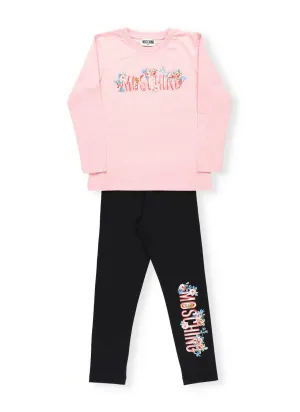 Moschino Kids Flower Logo Print Tracksuit