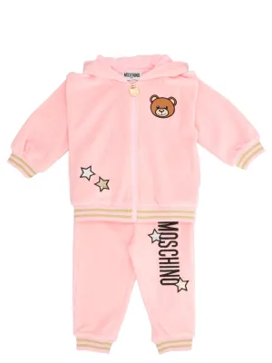 Moschino Kids Glittered Teddy Two-Piece Tracksuit