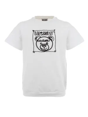 Moschino Kids Graphic Logo Embroidered T-Shirt