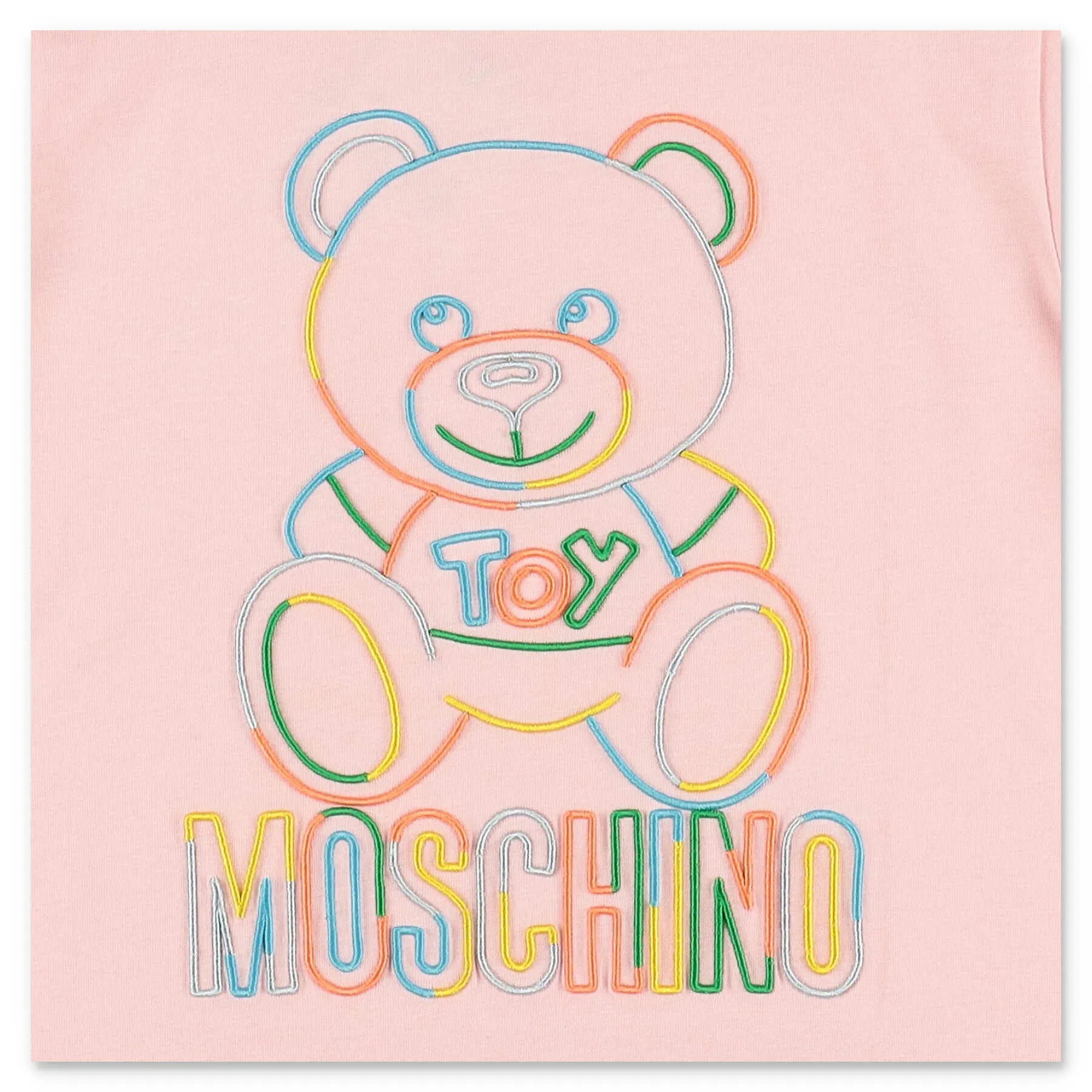 Moschino Kids Logo Embroidered Crewneck T-Shirt