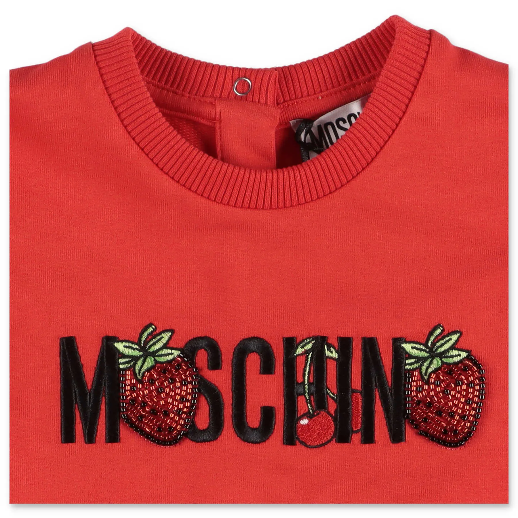 Moschino Kids Logo Embroidered Flared Dress