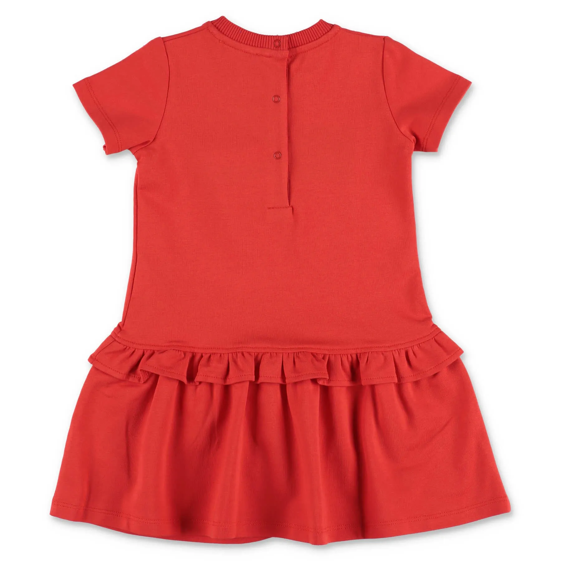 Moschino Kids Logo Embroidered Flared Dress