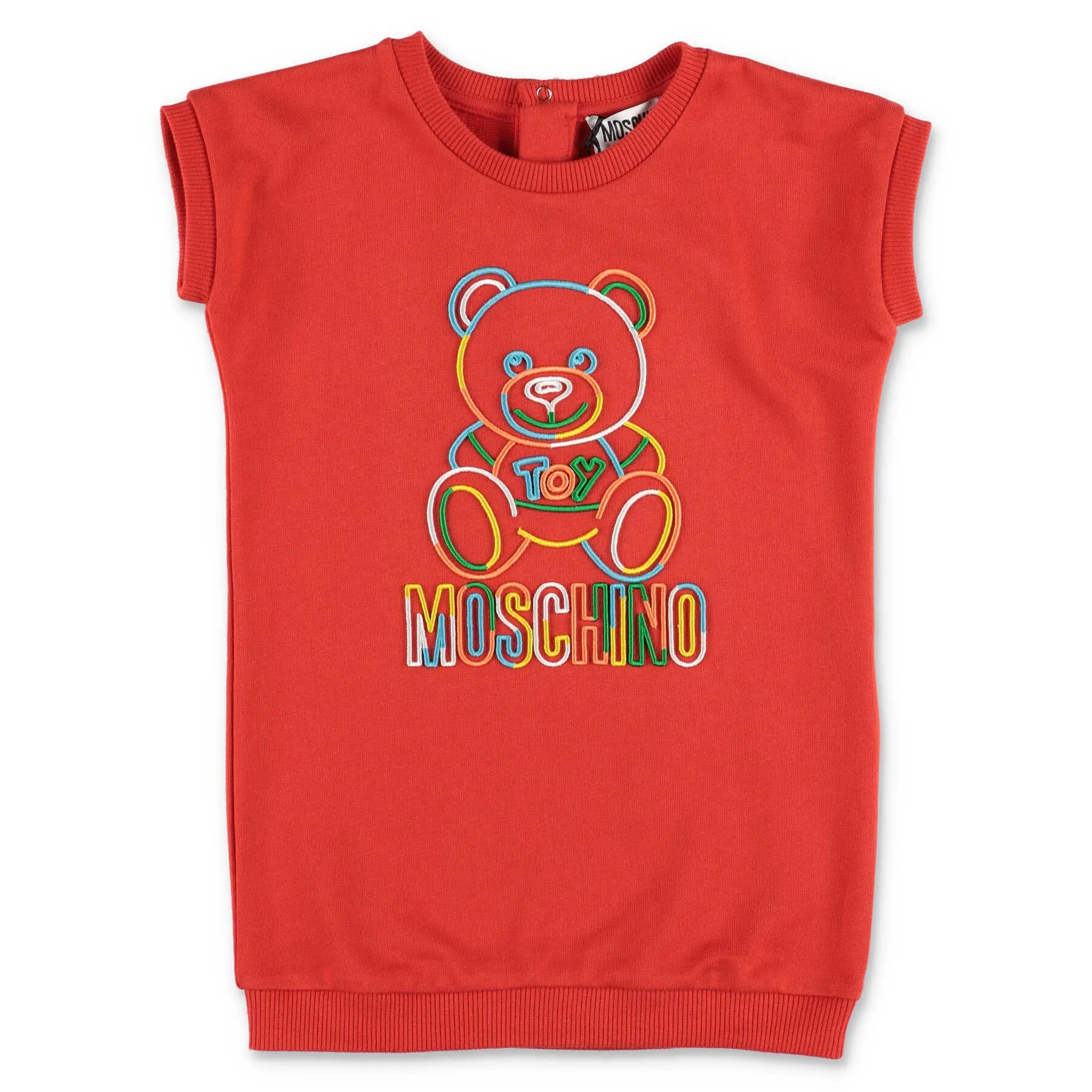 Moschino Kids Logo Embroidered Sweater Dress