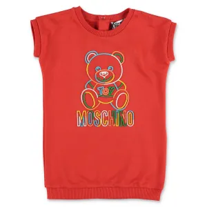 Moschino Kids Logo Embroidered Sweater Dress
