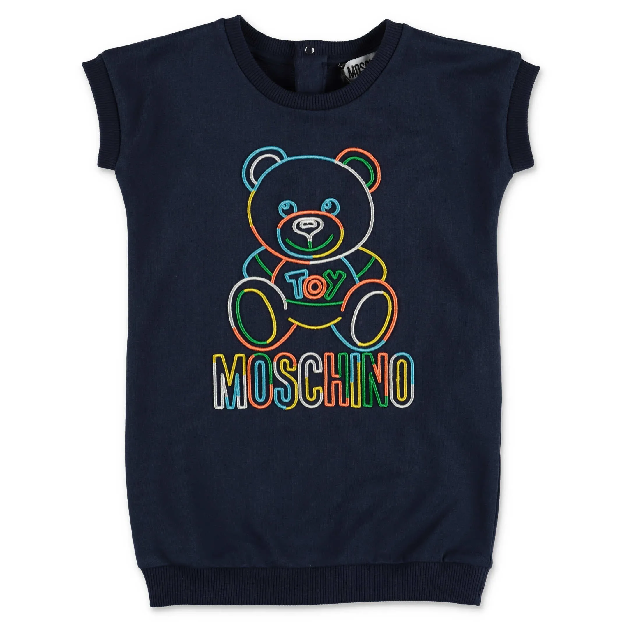 Moschino Kids Logo Embroidered Sweater Dress