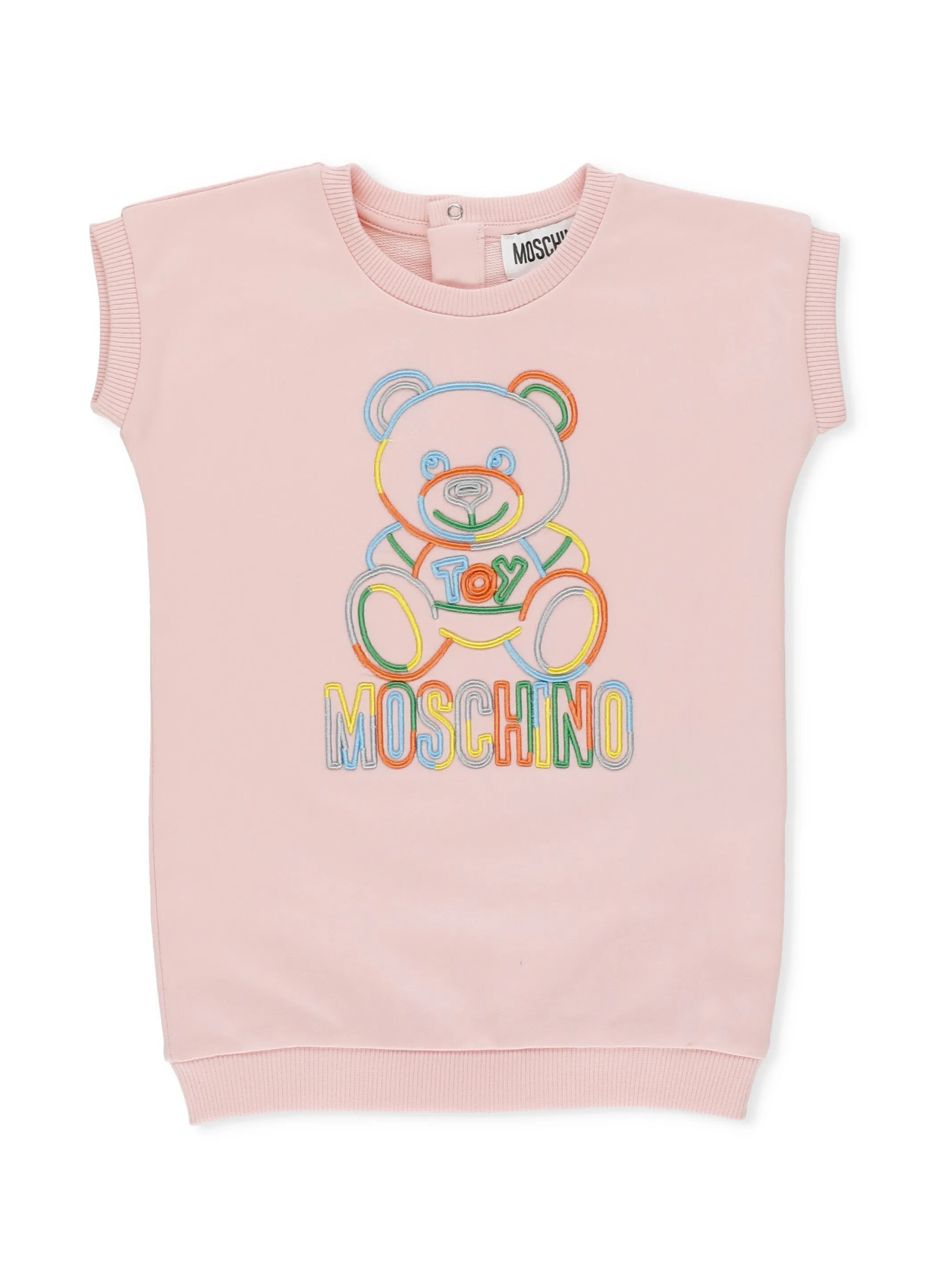 Moschino Kids Logo Embroidered Sweater Dress