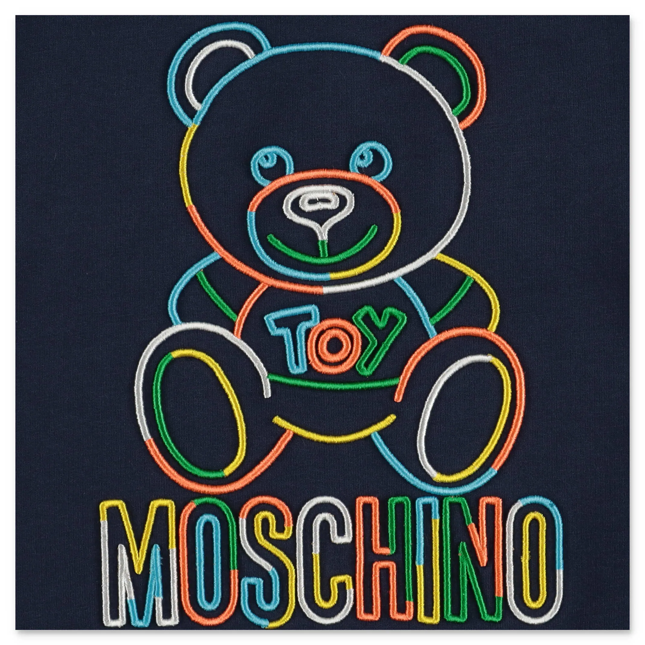 Moschino Kids Logo Embroidered Sweater Dress