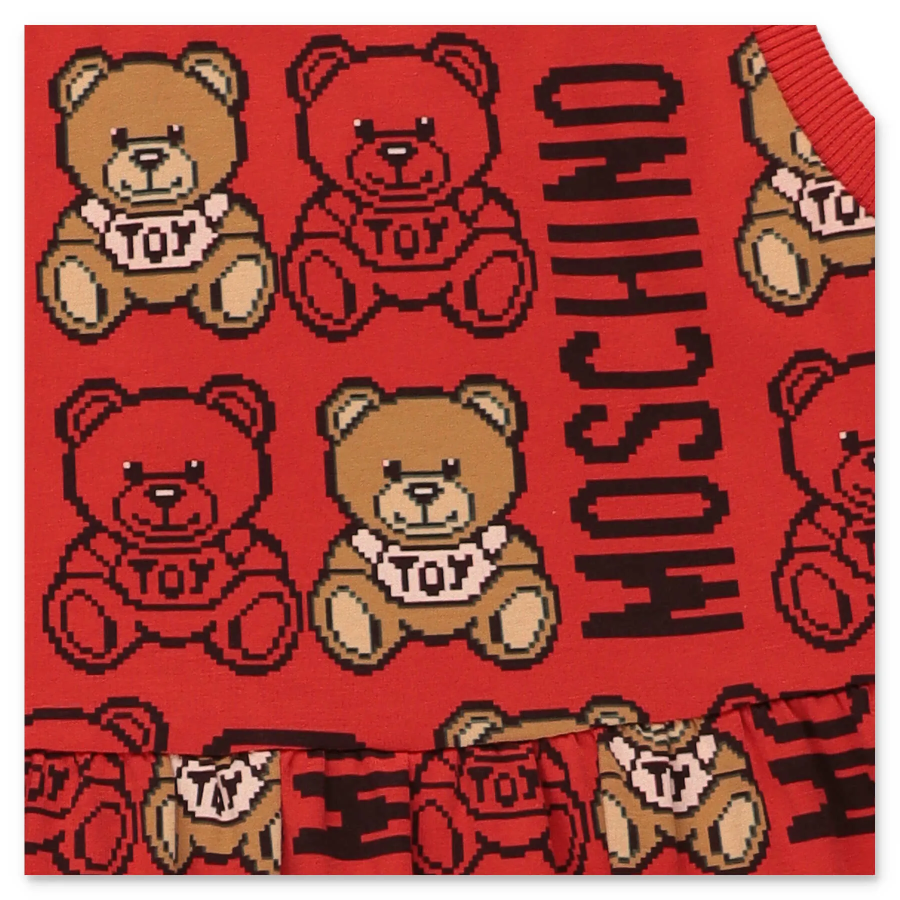 Moschino Kids Logo Intarsia-Knit Sleeveless Dress
