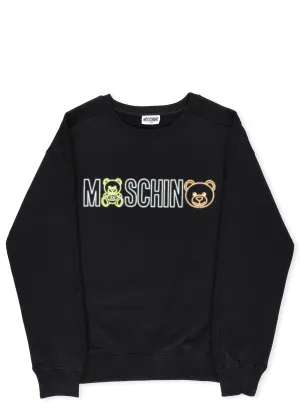 Moschino Kids Logo Print Crewneck Sweatshirt