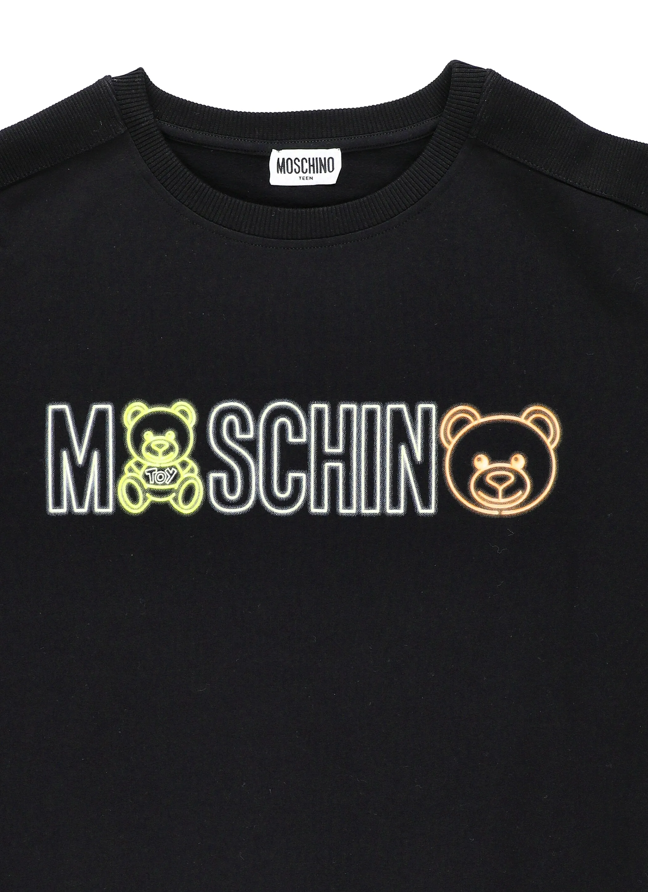 Moschino Kids Logo Print Crewneck Sweatshirt