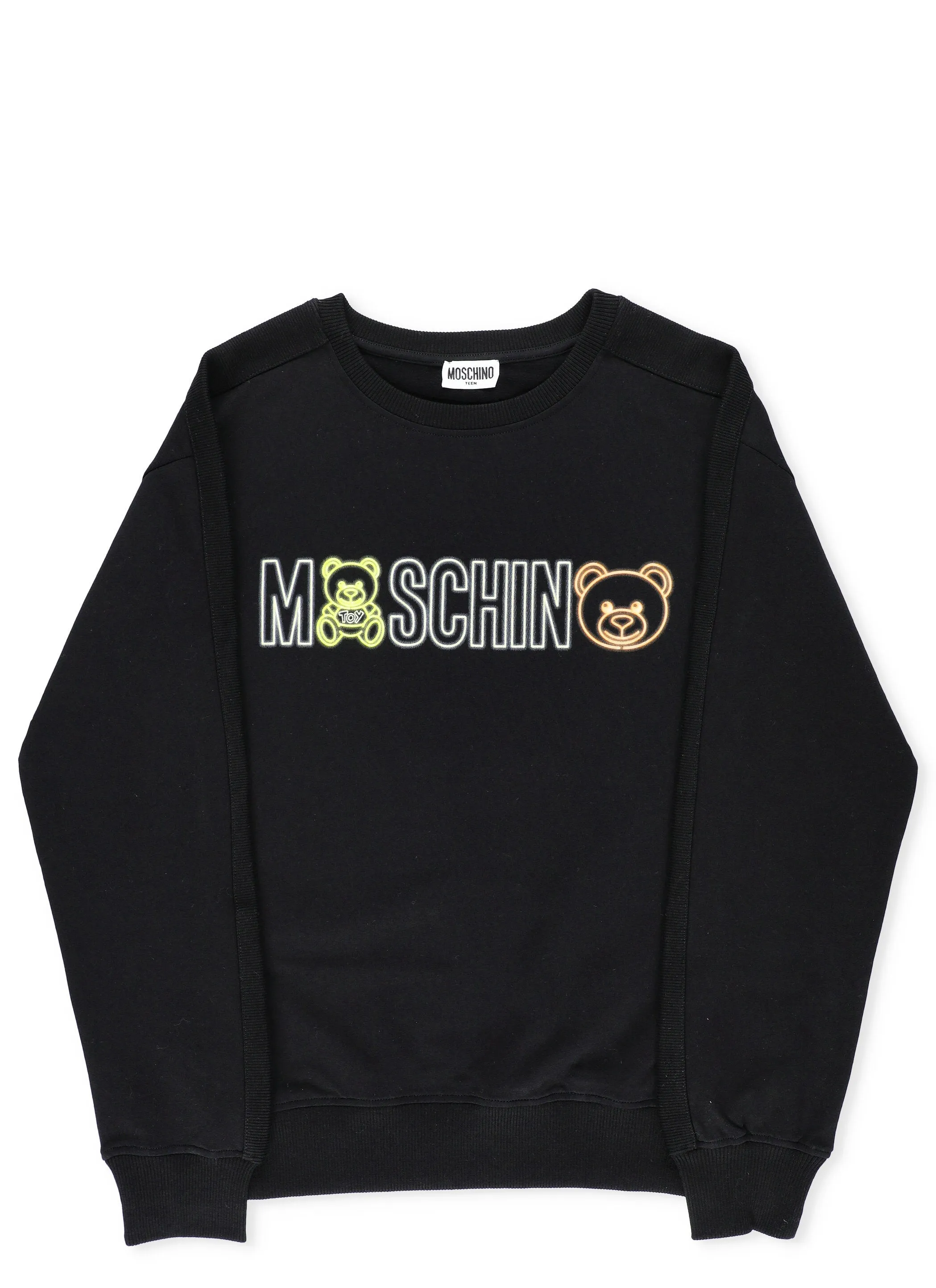 Moschino Kids Logo Print Crewneck Sweatshirt