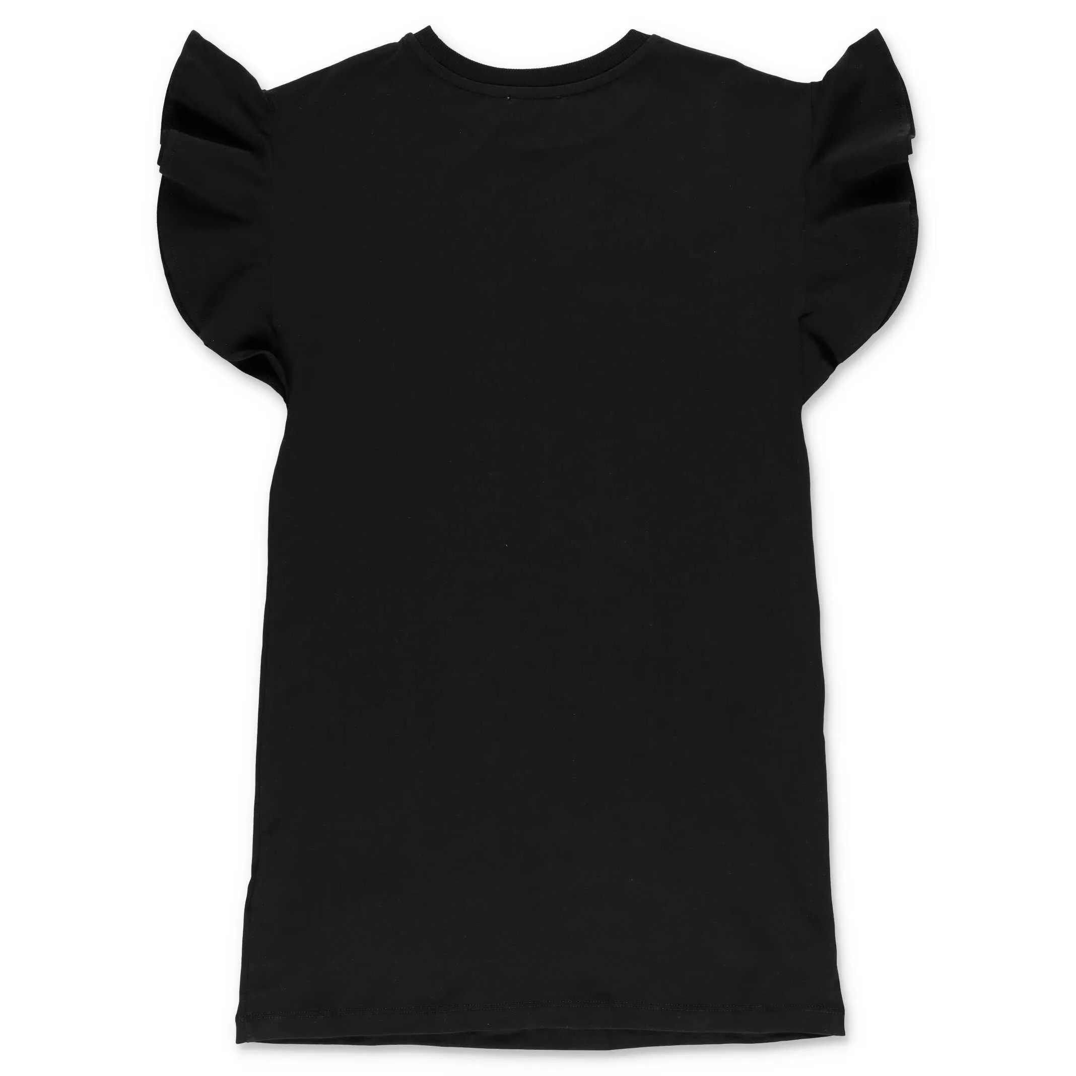 Moschino Kids Logo Print Ruffled T-Shirt Dress
