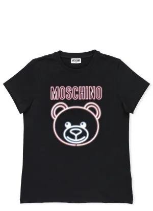 Moschino Kids Logo Print Teddy T-Shirt