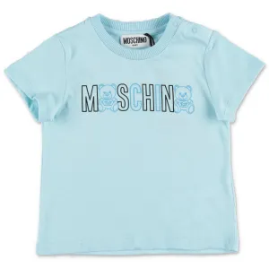 Moschino Kids Logo Printed Crewneck T-Shirt