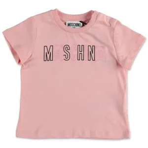 Moschino Kids Logo Printed Crewneck T-Shirt