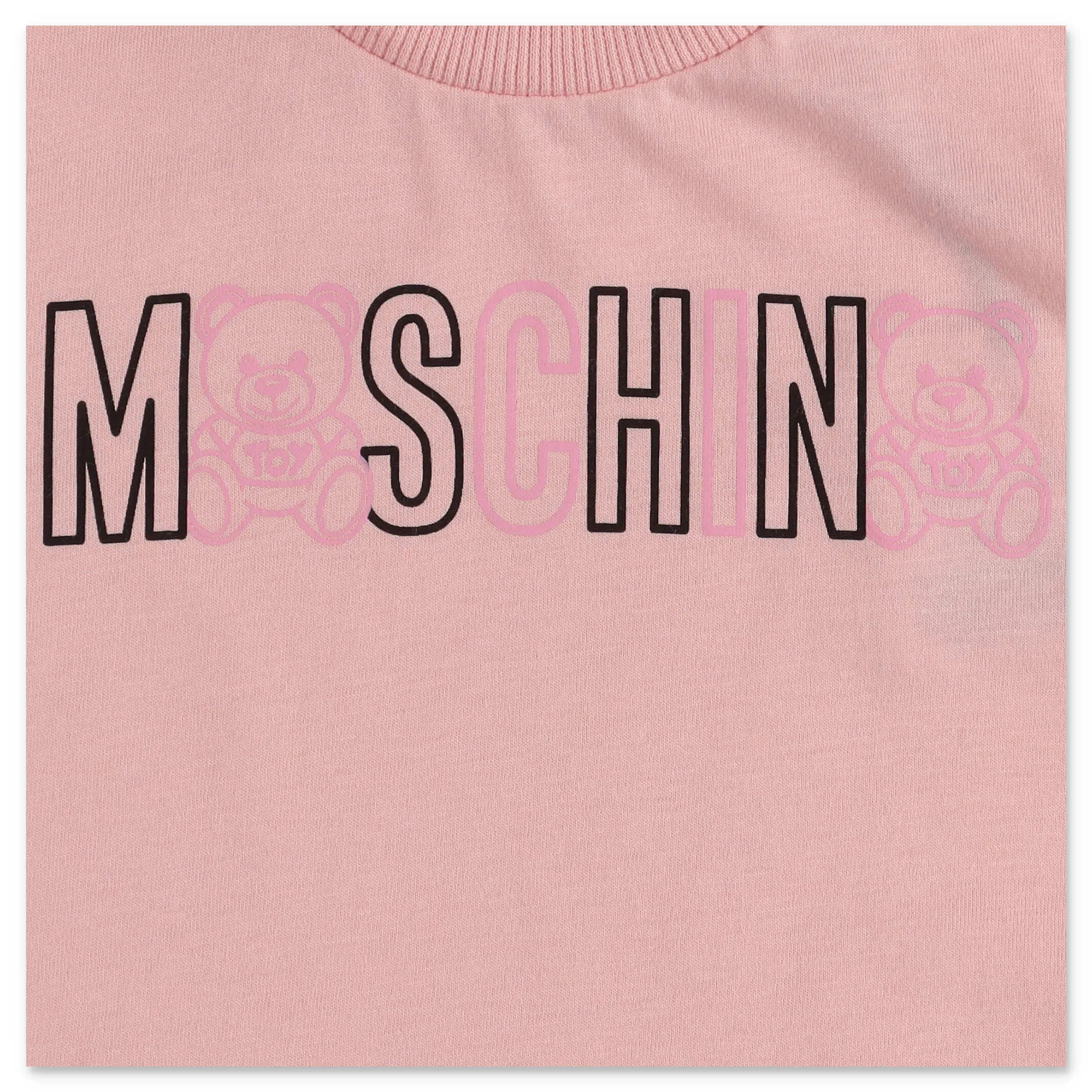 Moschino Kids Logo Printed Crewneck T-Shirt