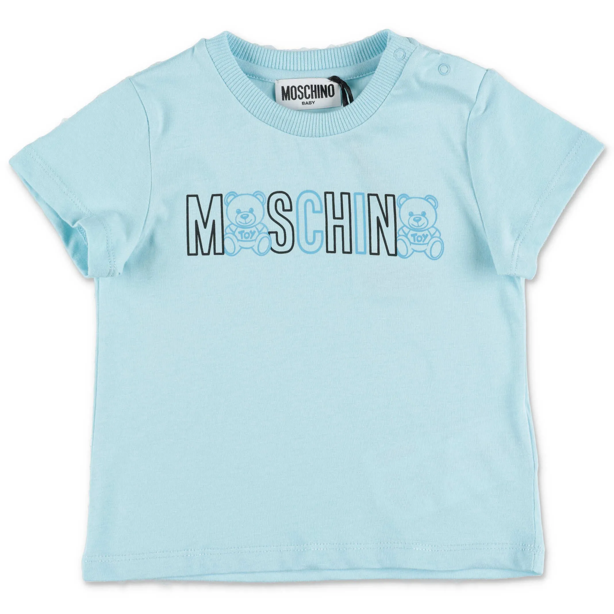 Moschino Kids Logo Printed Crewneck T-Shirt