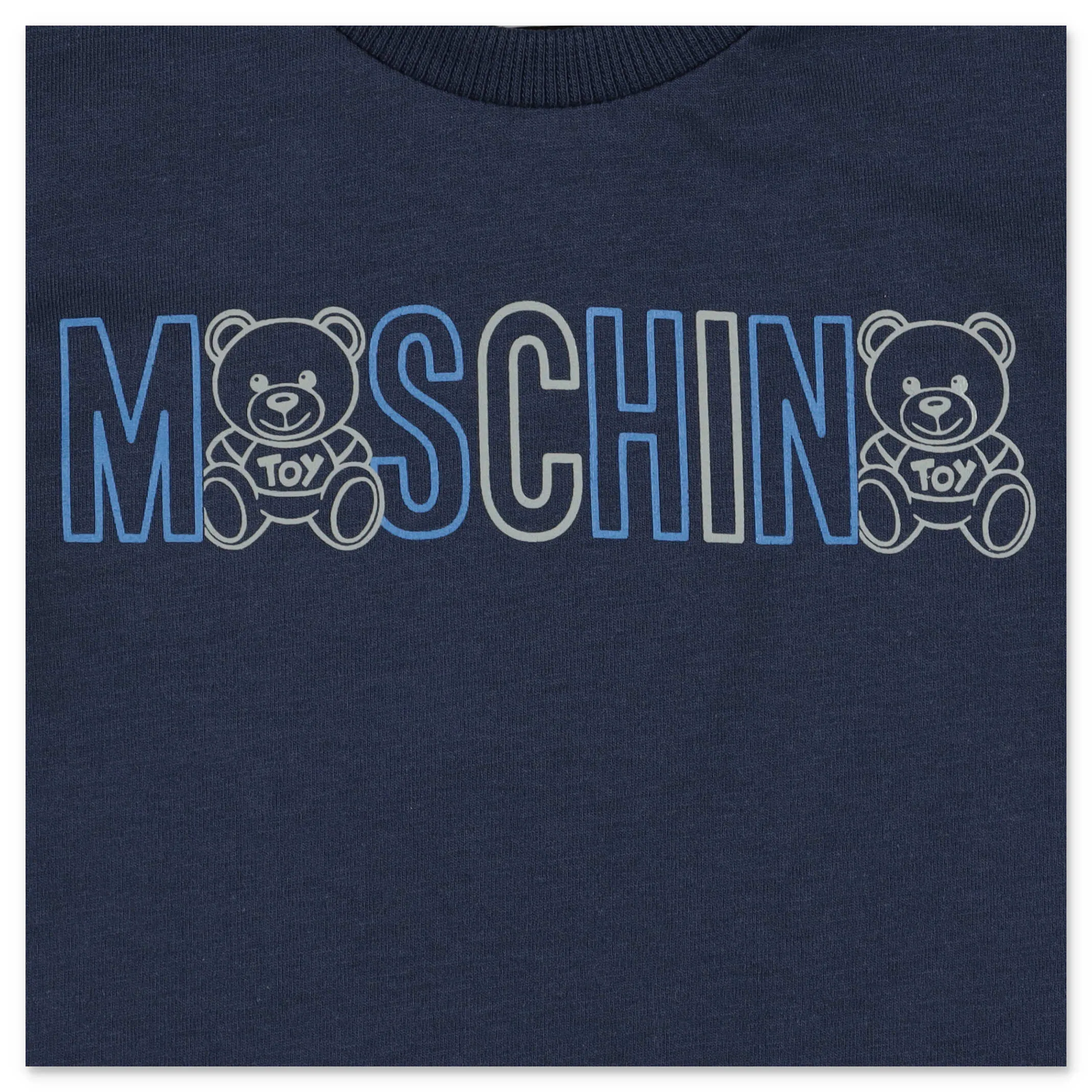Moschino Kids Logo Printed Crewneck T-Shirt
