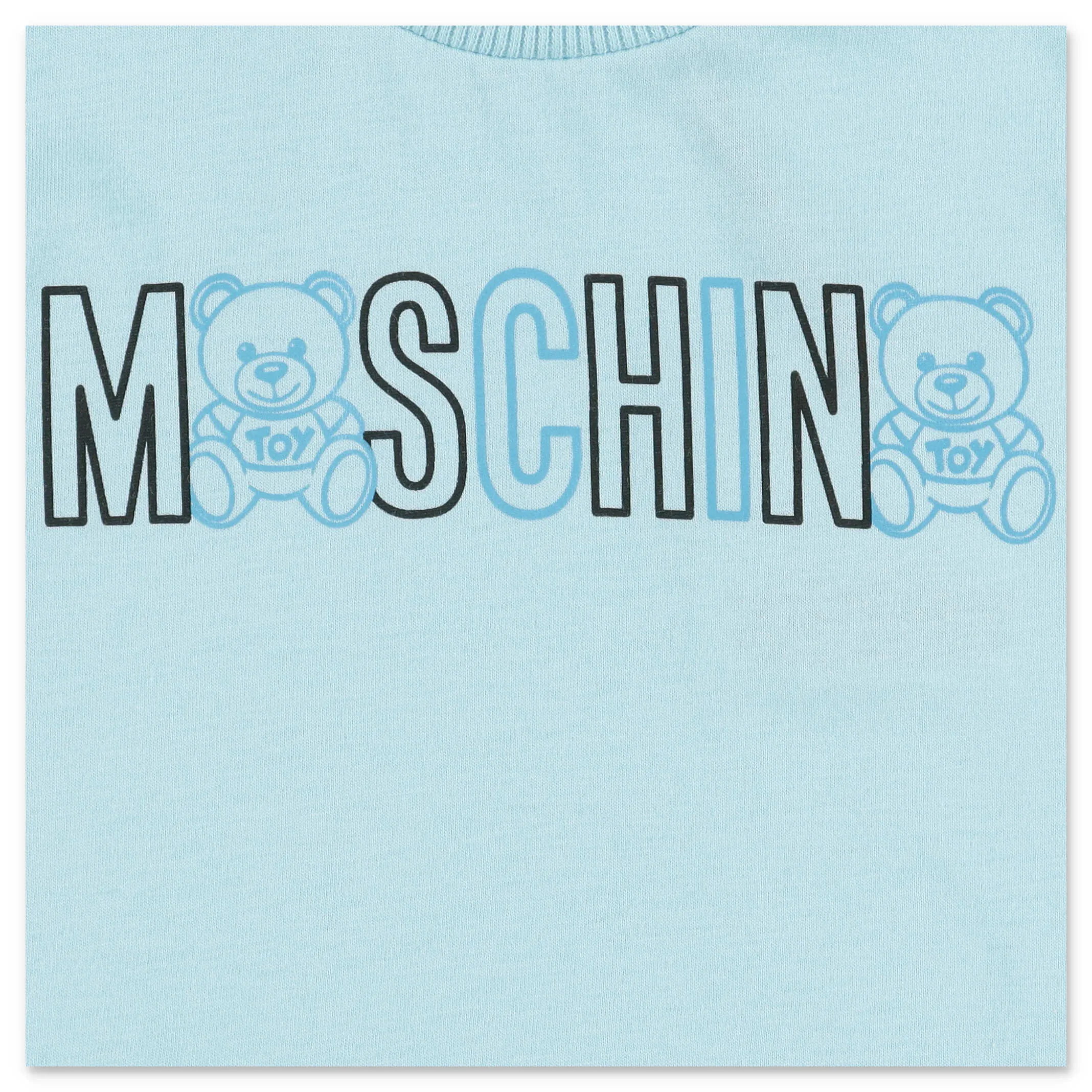 Moschino Kids Logo Printed Crewneck T-Shirt