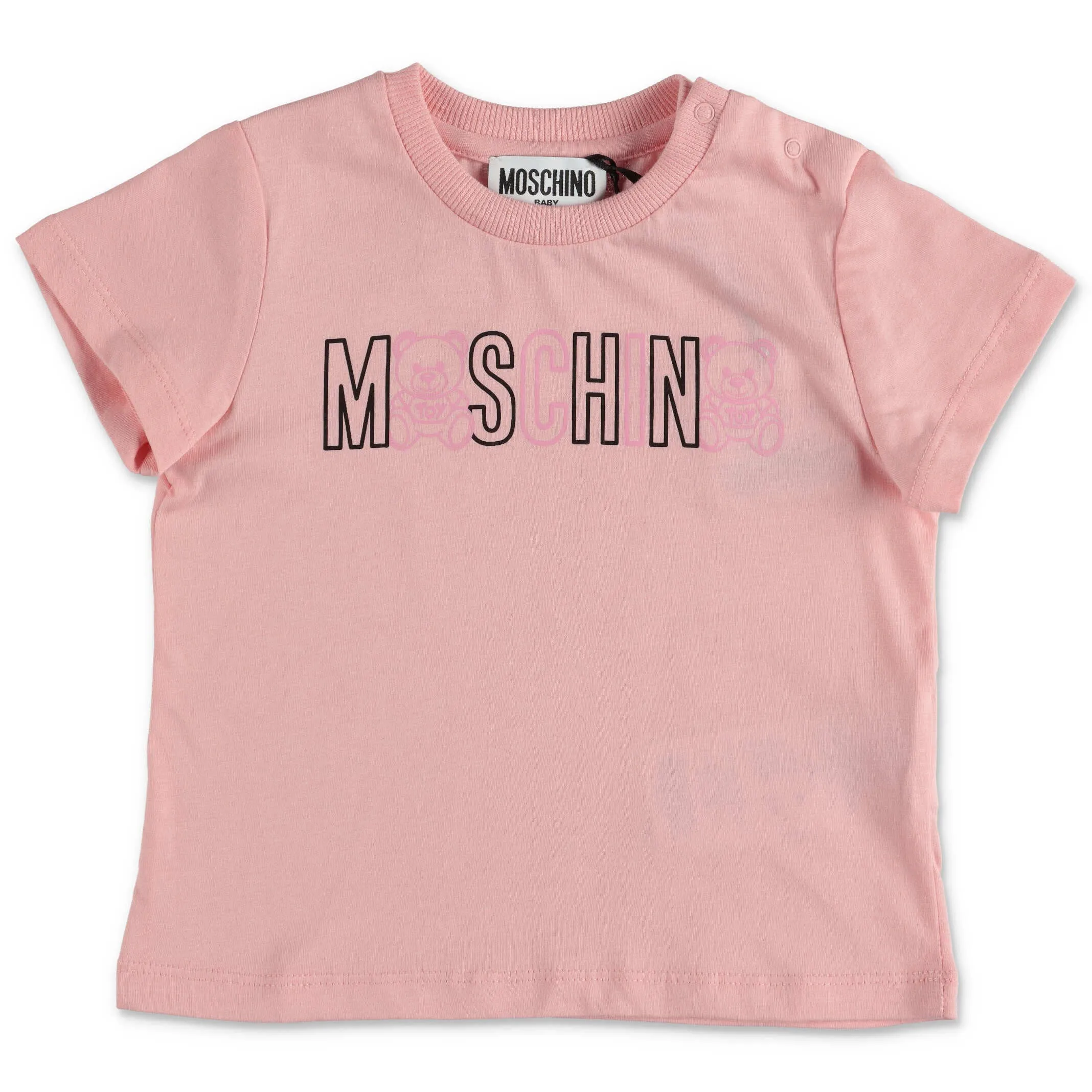 Moschino Kids Logo Printed Crewneck T-Shirt