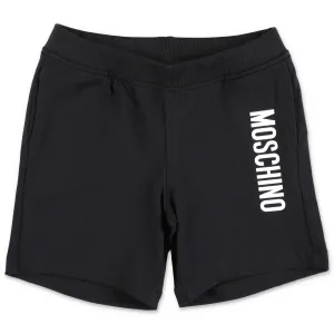 Moschino Kids Logo Printed Elastic Waist Shorts