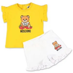 Moschino Kids Logo Printed Ruffled Tracksuit