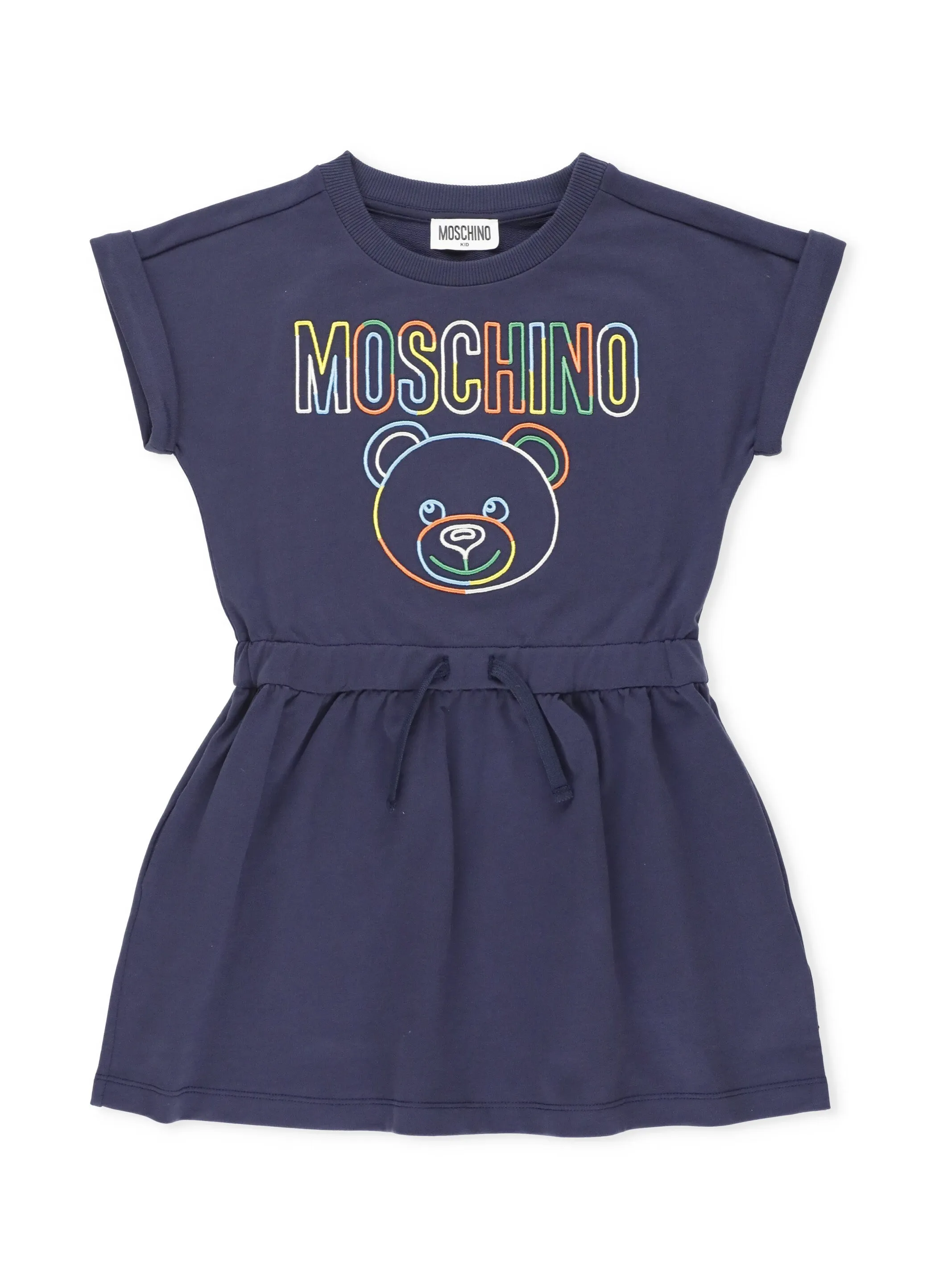 Moschino Kids Logo Printed Short Sleeved T-Shirt Dress