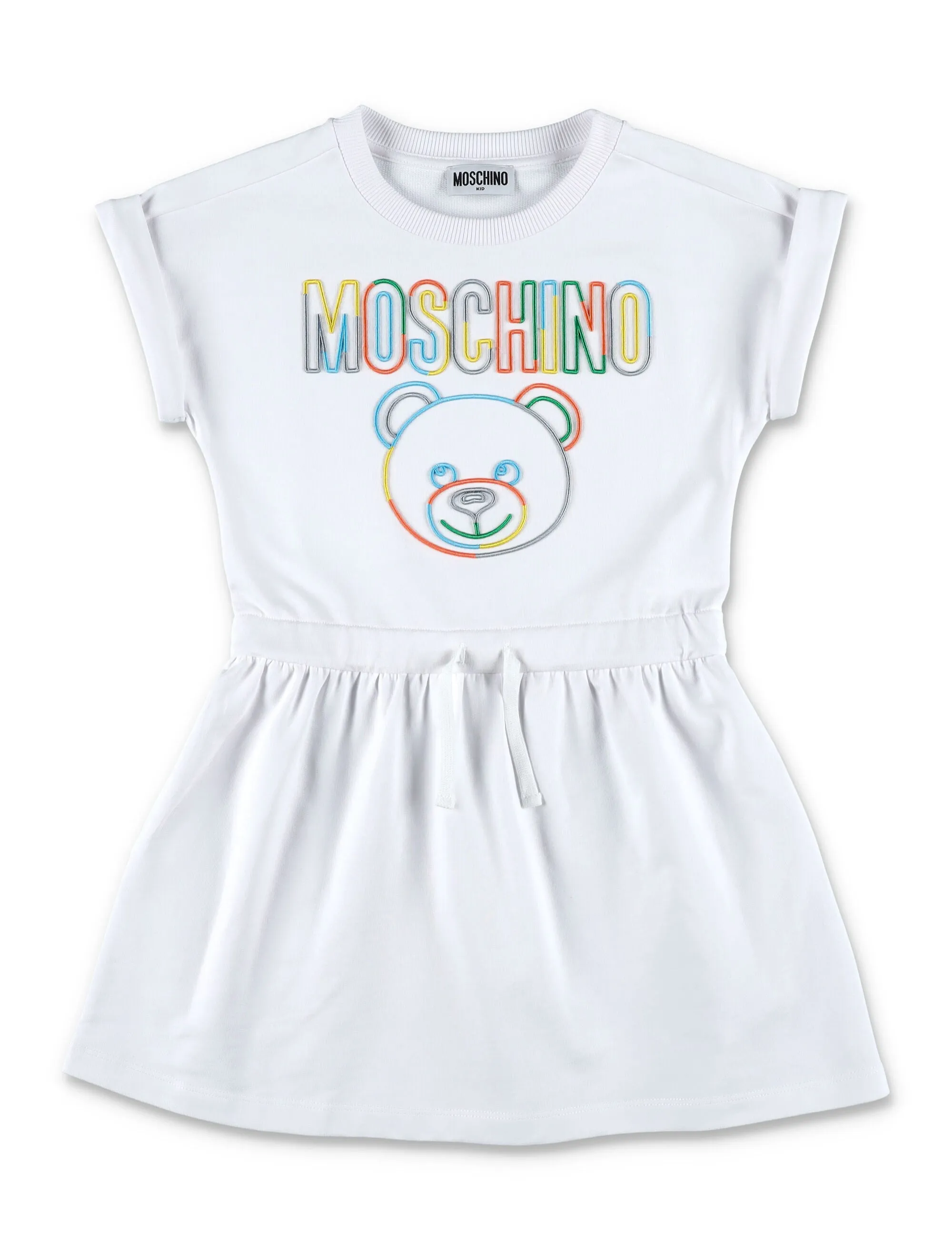 Moschino Kids Logo Printed Short Sleeved T-Shirt Dress