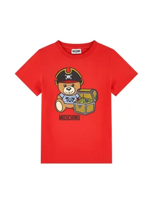 Moschino Kids Pirate Teddy Bear Printed T-Shirt