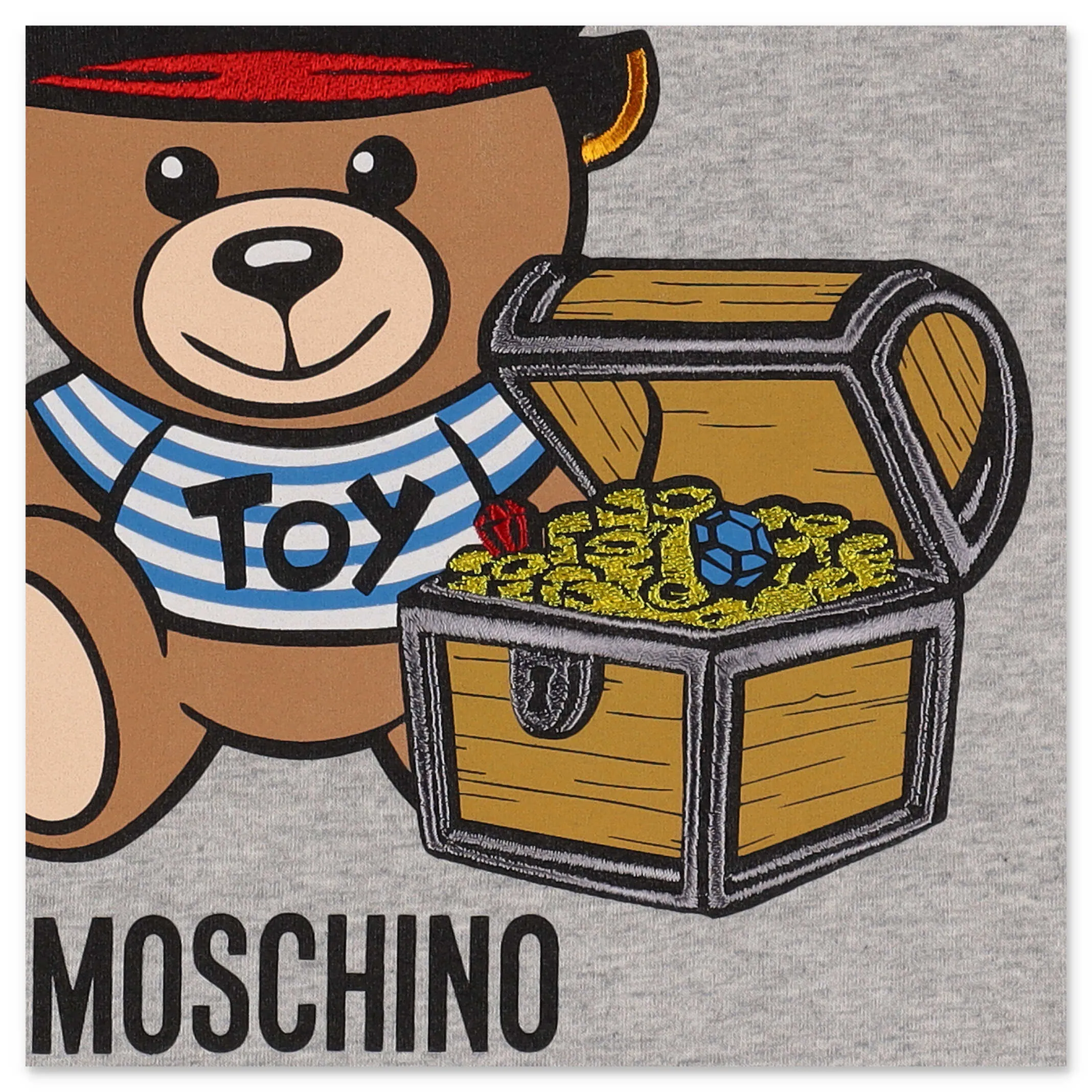 Moschino Kids Pirate Teddy Bear Printed T-Shirt