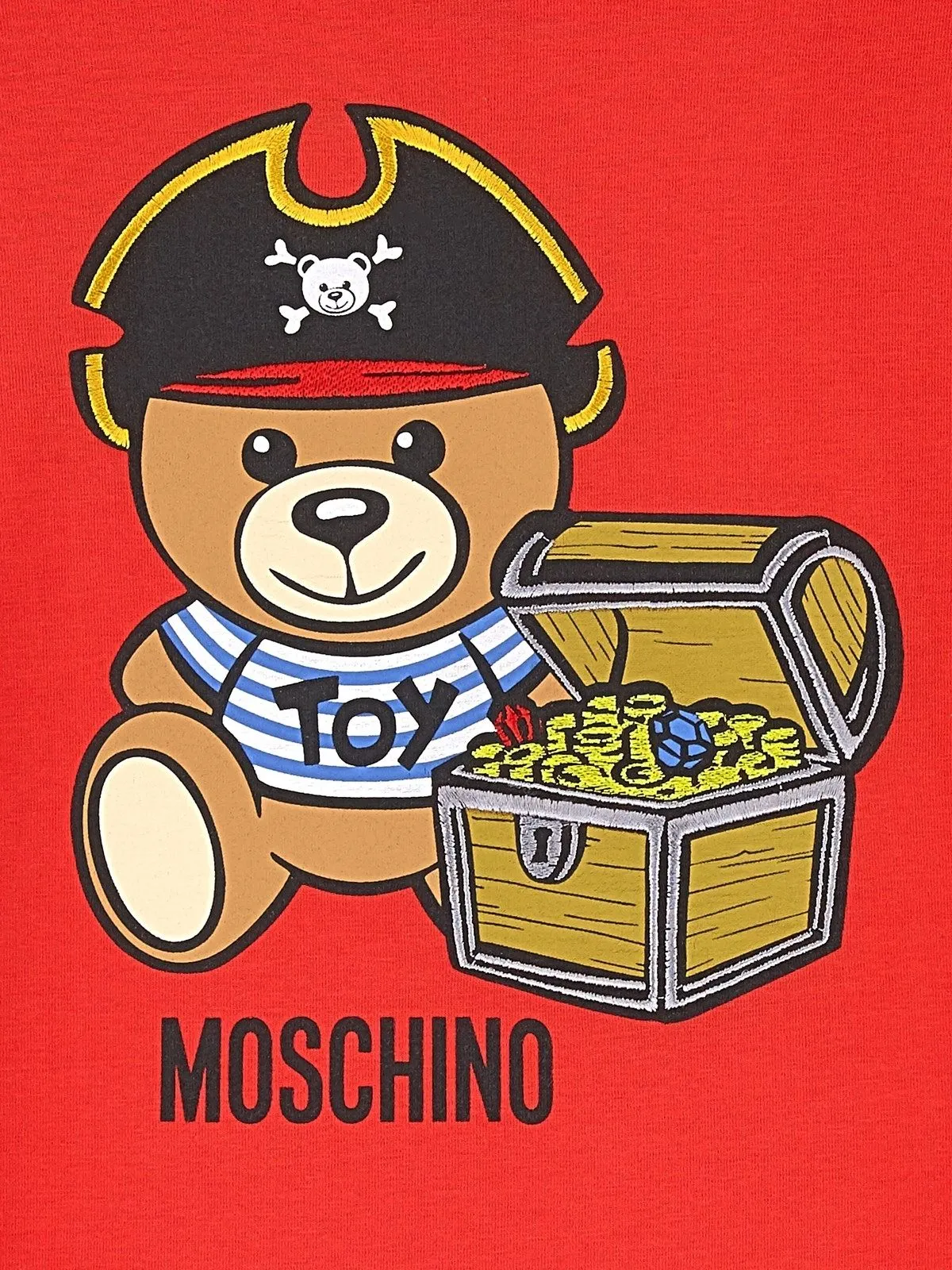 Moschino Kids Pirate Teddy Bear Printed T-Shirt
