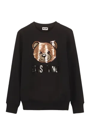Moschino Kids Sequined Teddy Sweatshirt