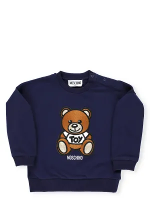 Moschino Kids Teddy Bear Embroidered Sweatshirt