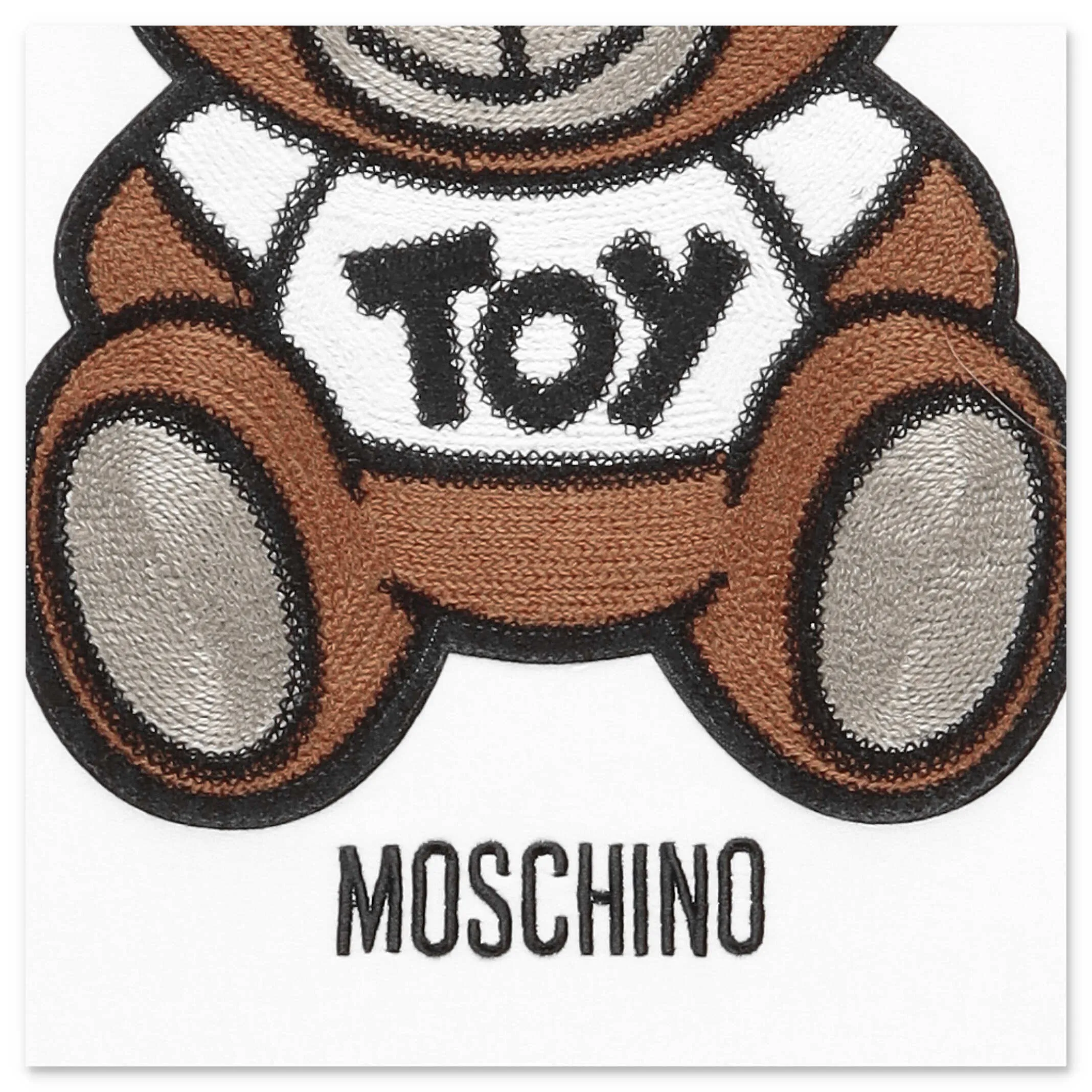 Moschino Kids Teddy Bear Embroidered T-Shirt Dress