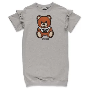 Moschino Kids Teddy Bear Embroidered T-Shirt Dress