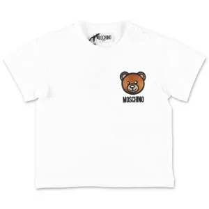 Moschino Kids Teddy Bear Embroidered T-Shirt
