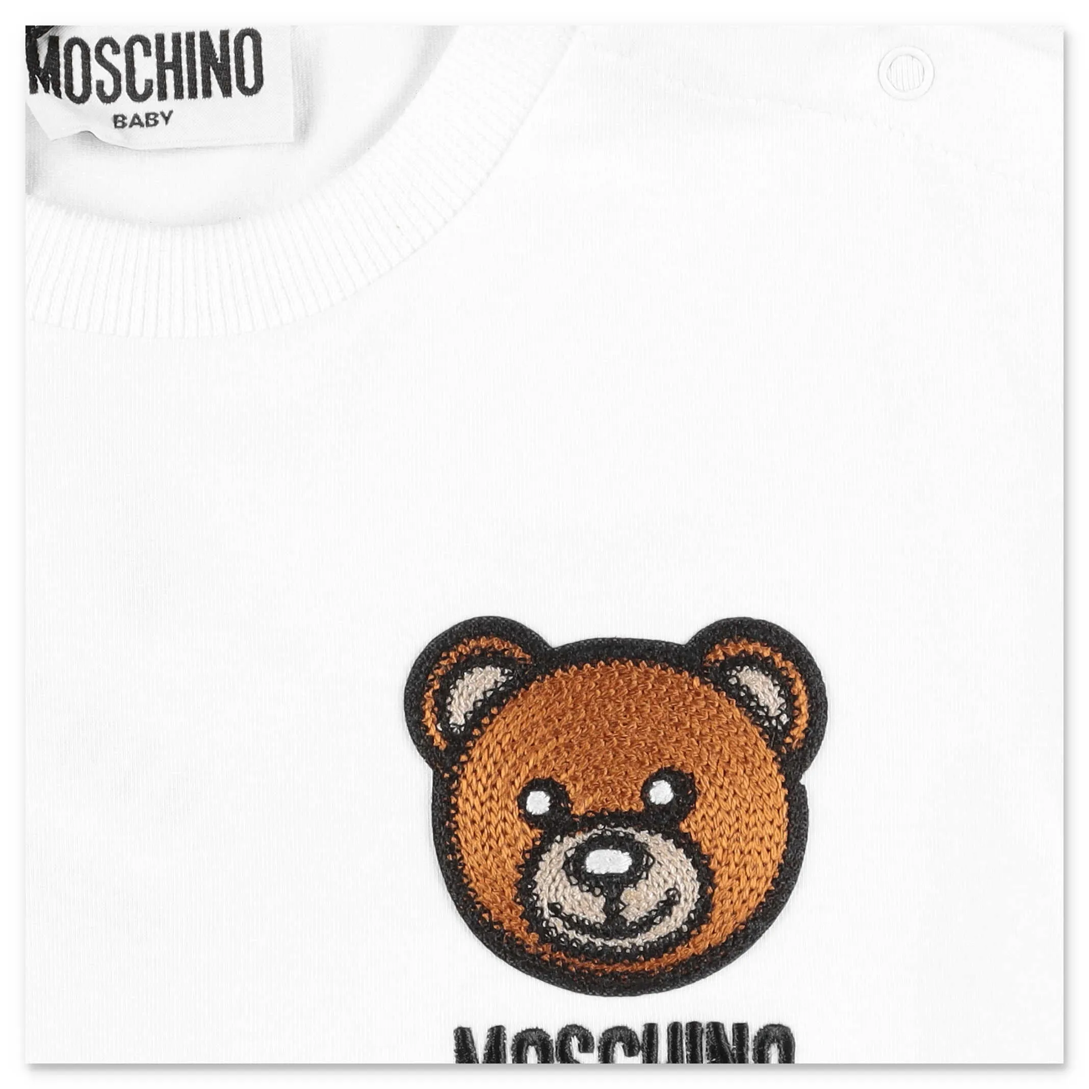 Moschino Kids Teddy Bear Embroidered T-Shirt