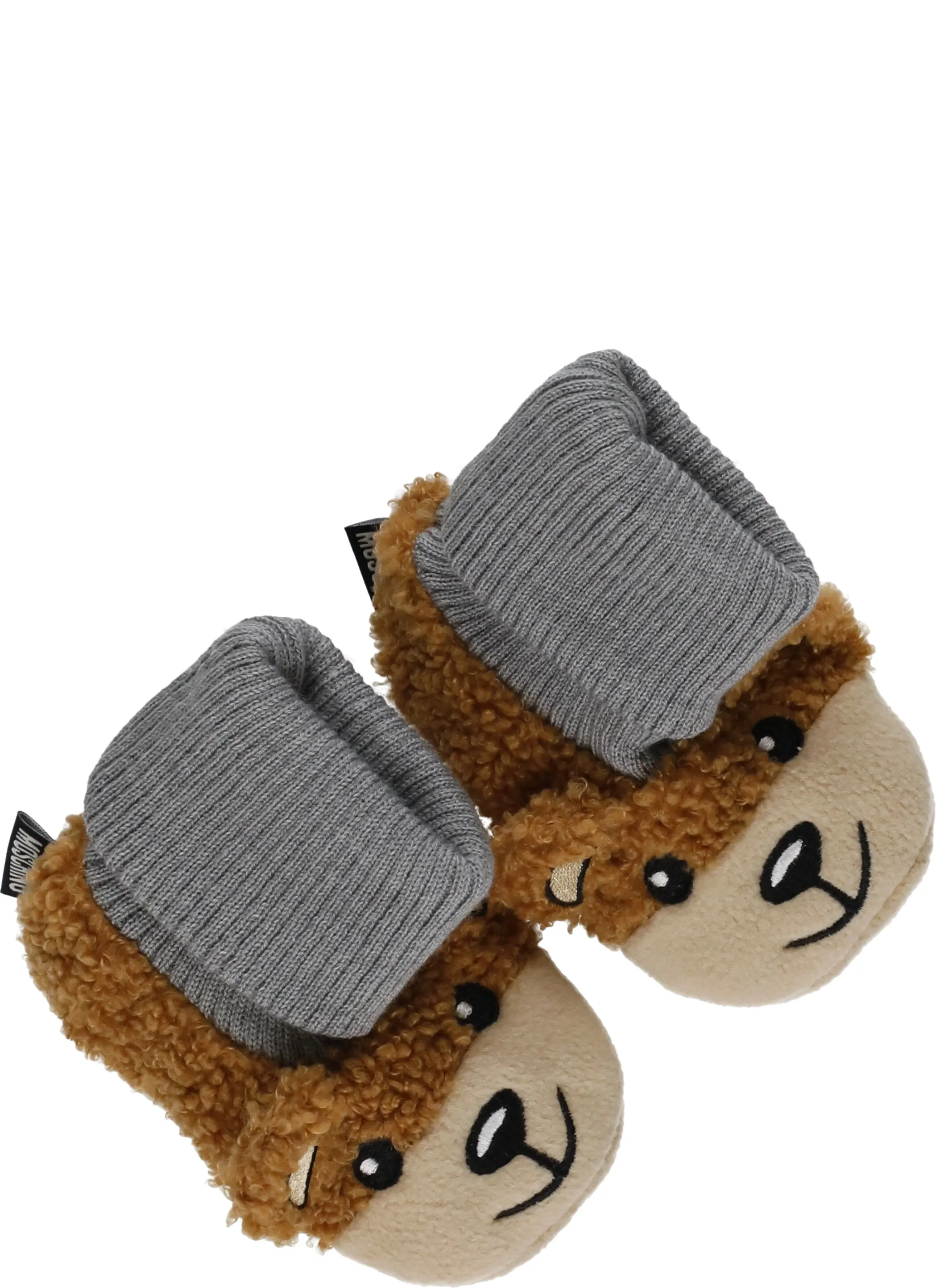 Moschino Kids Teddy Bear Hat And Slippers Set