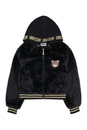 Moschino Kids Teddy Bear Hooded Jacket