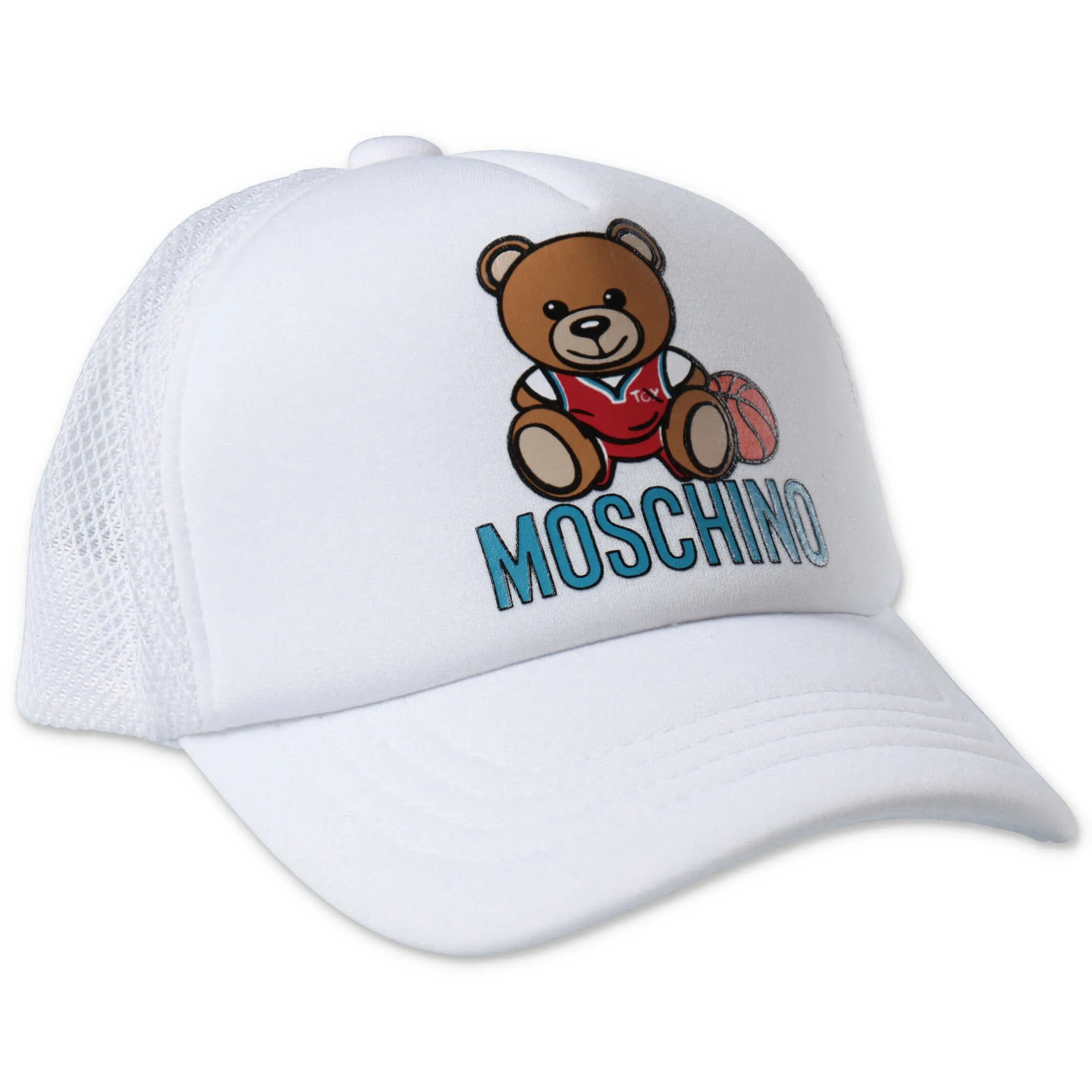Moschino Kids Teddy Bear Logo Printed Baseball Hat
