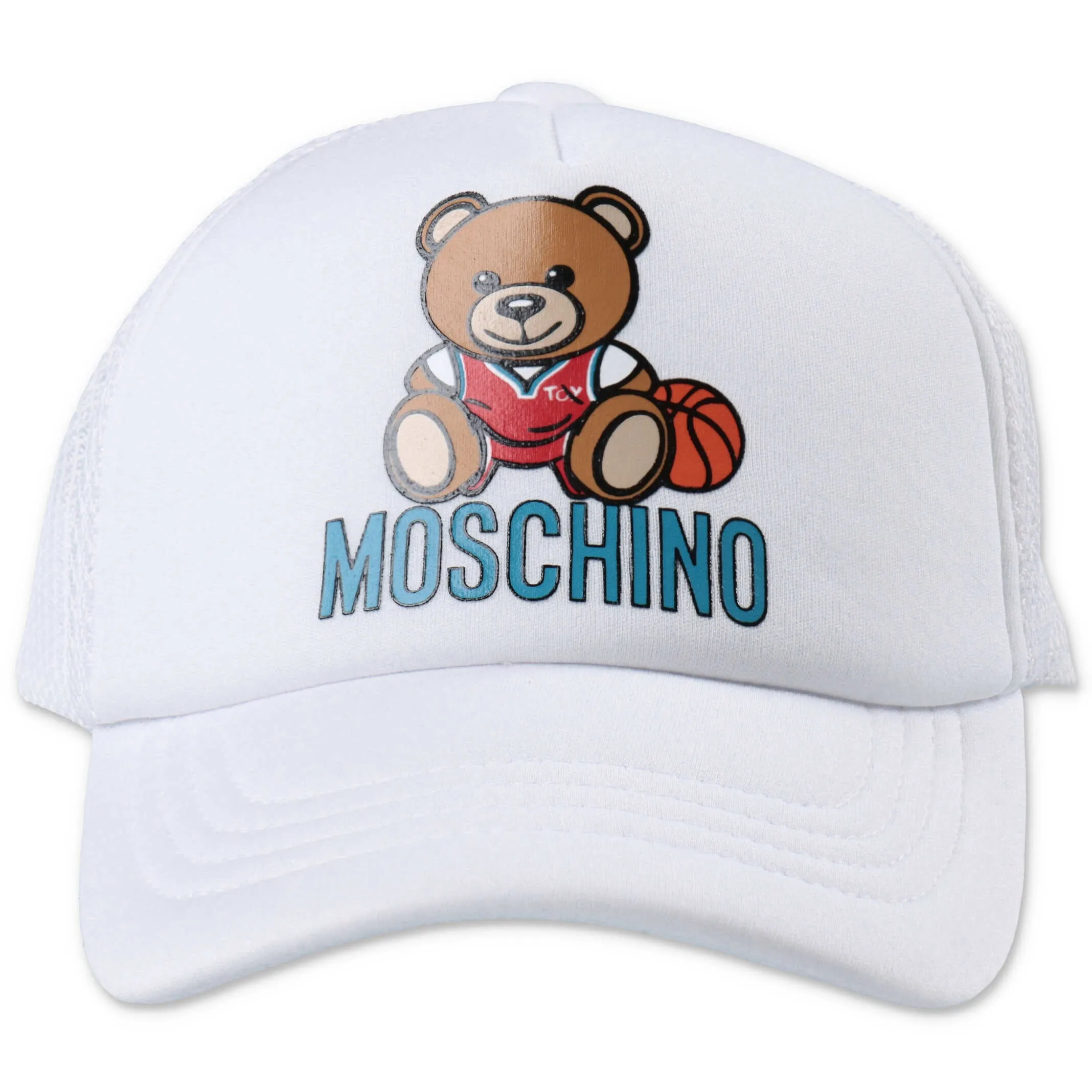 Moschino Kids Teddy Bear Logo Printed Baseball Hat