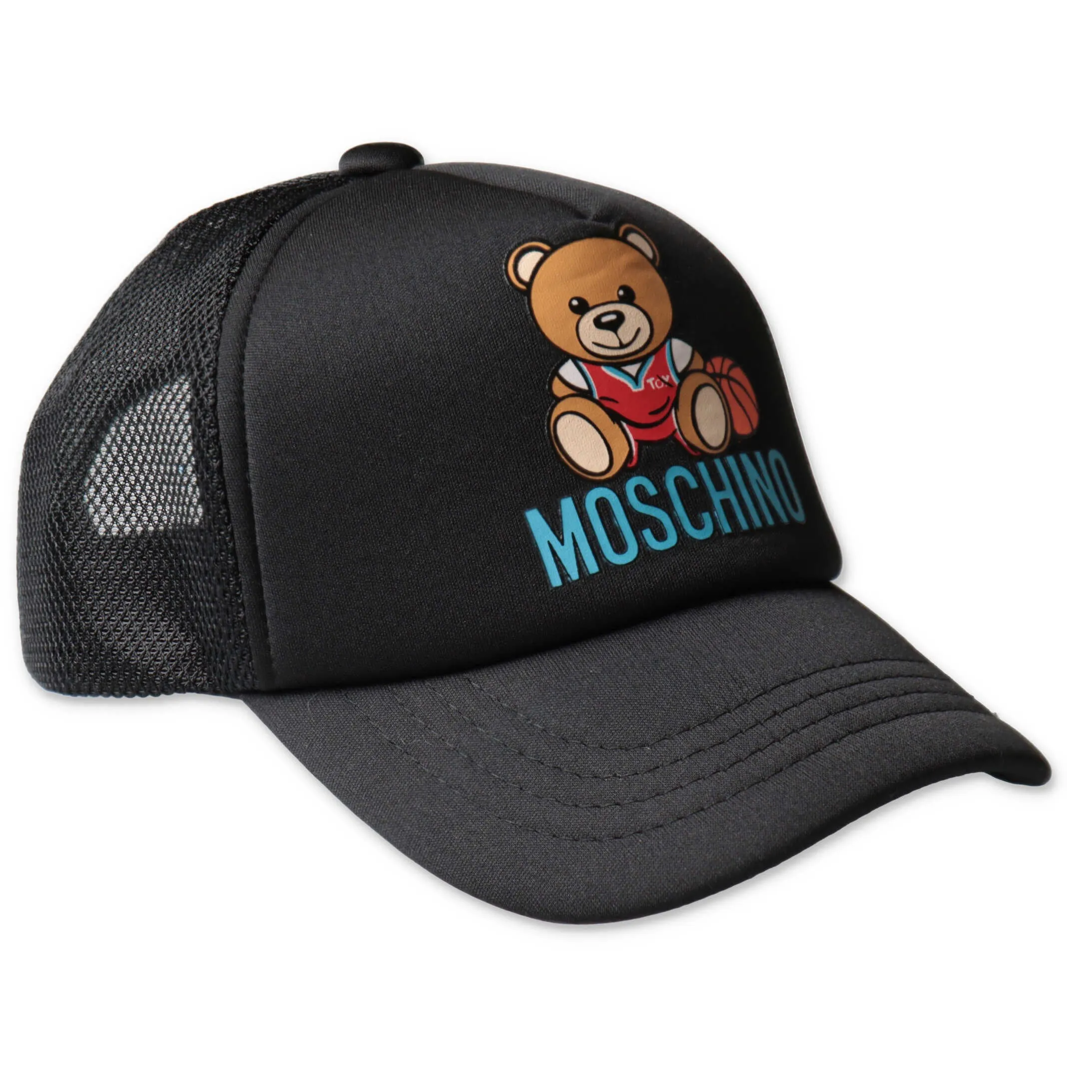 Moschino Kids Teddy Bear Logo Printed Baseball Hat