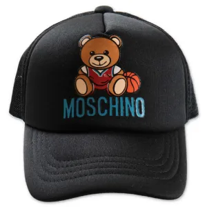 Moschino Kids Teddy Bear Logo Printed Baseball Hat