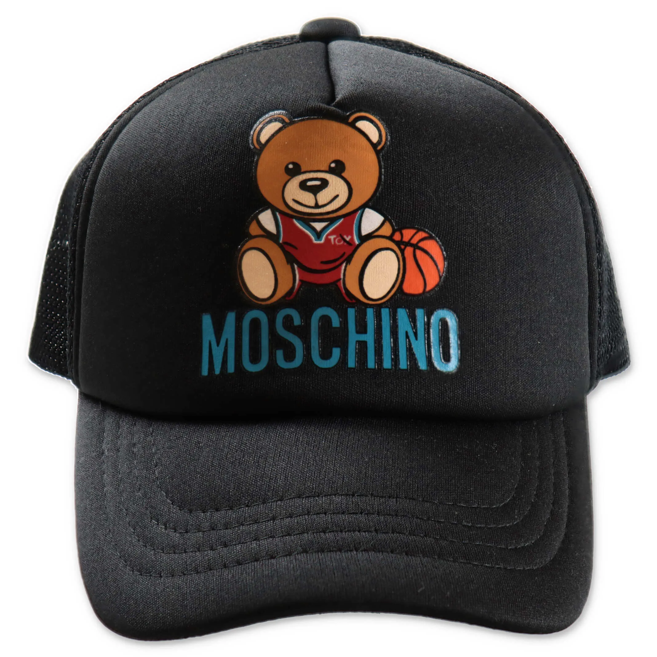 Moschino Kids Teddy Bear Logo Printed Baseball Hat