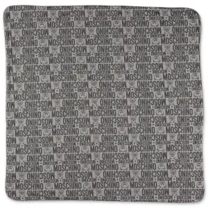 Moschino Kids Teddy Bear Logo Printed Blanket