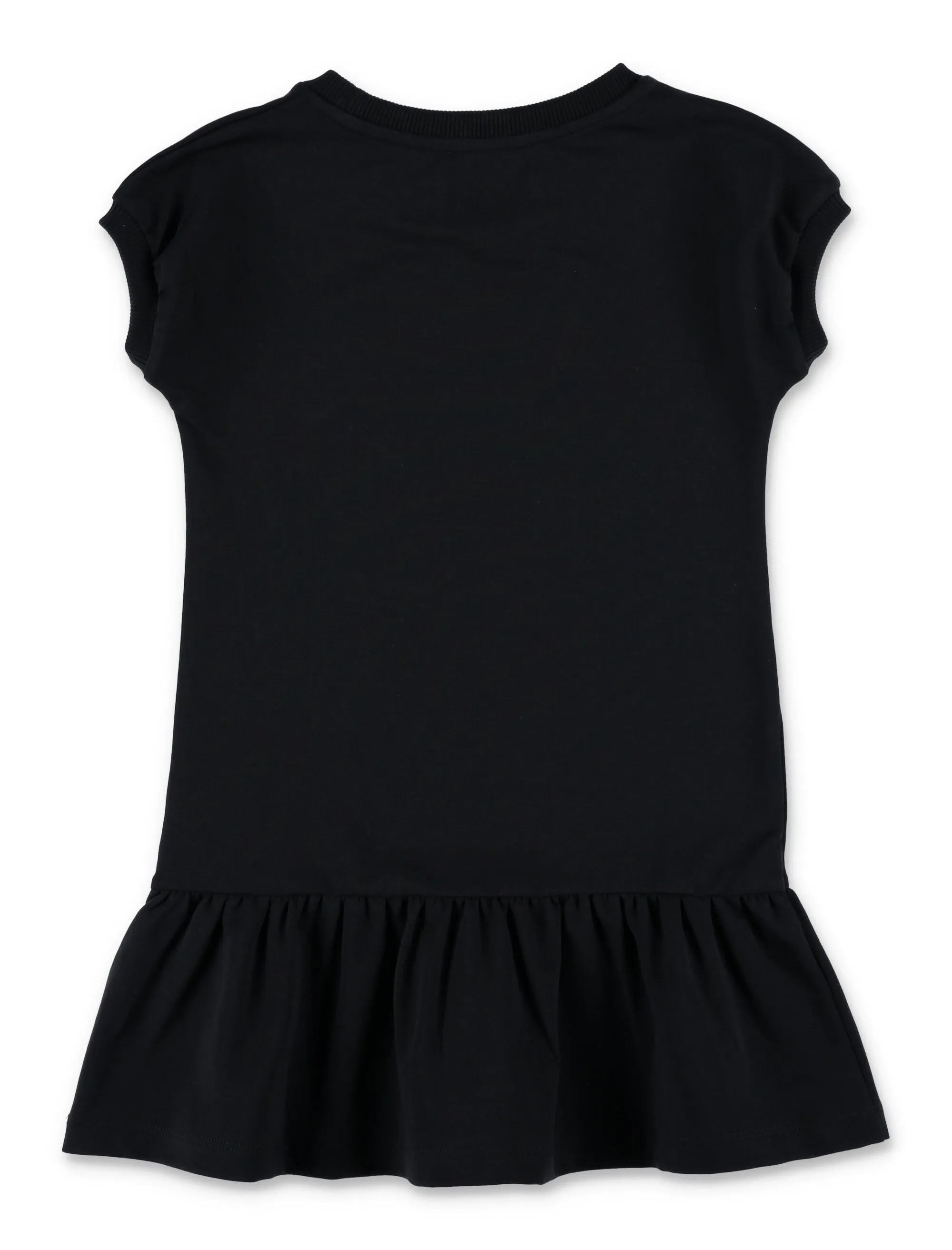Moschino Kids Teddy Bear Logo Printed Crewneck Dress