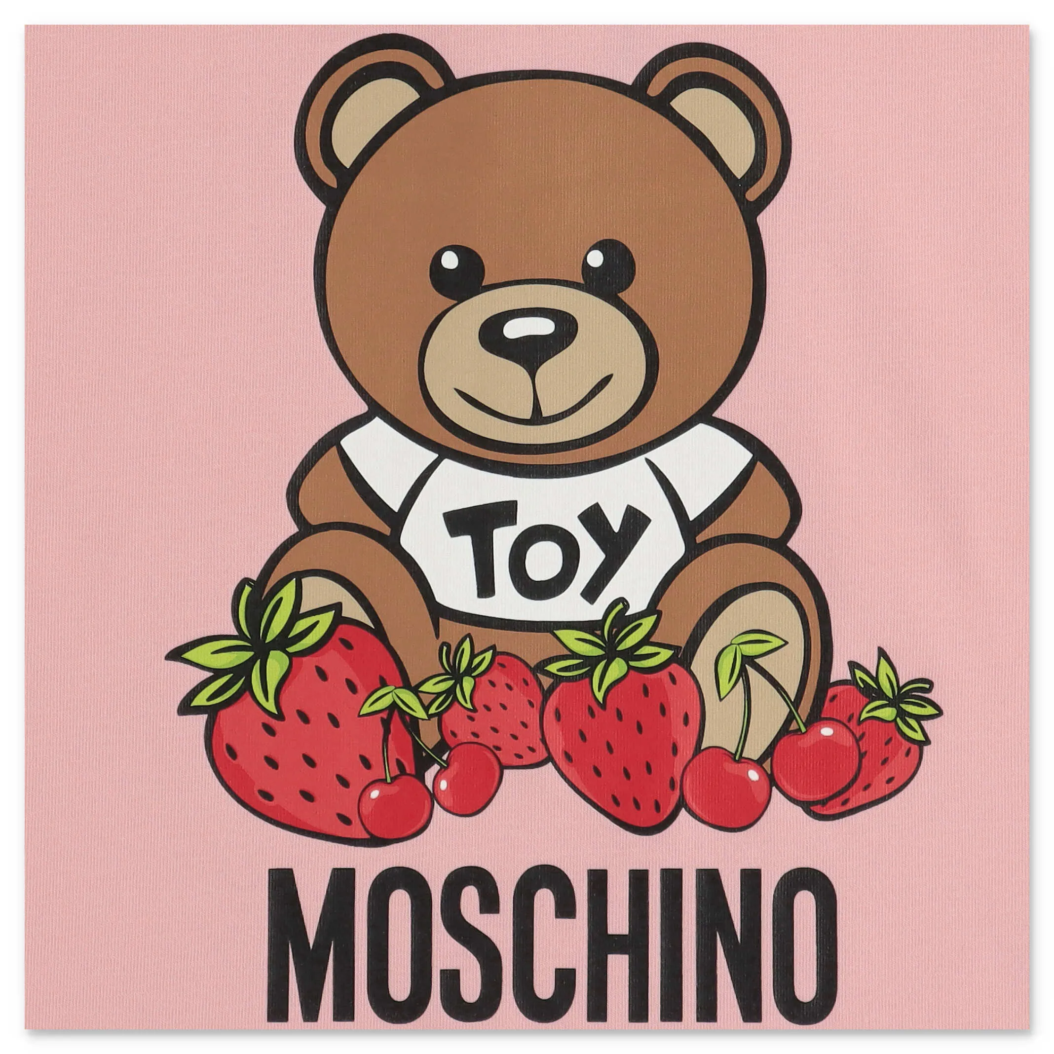 Moschino Kids Teddy Bear Logo Printed Crewneck T-Shirt