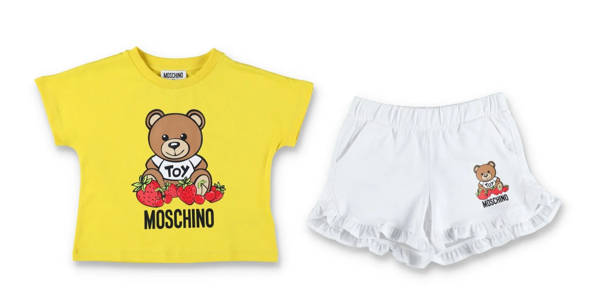 Moschino Kids Teddy Bear Logo Printed Short Set