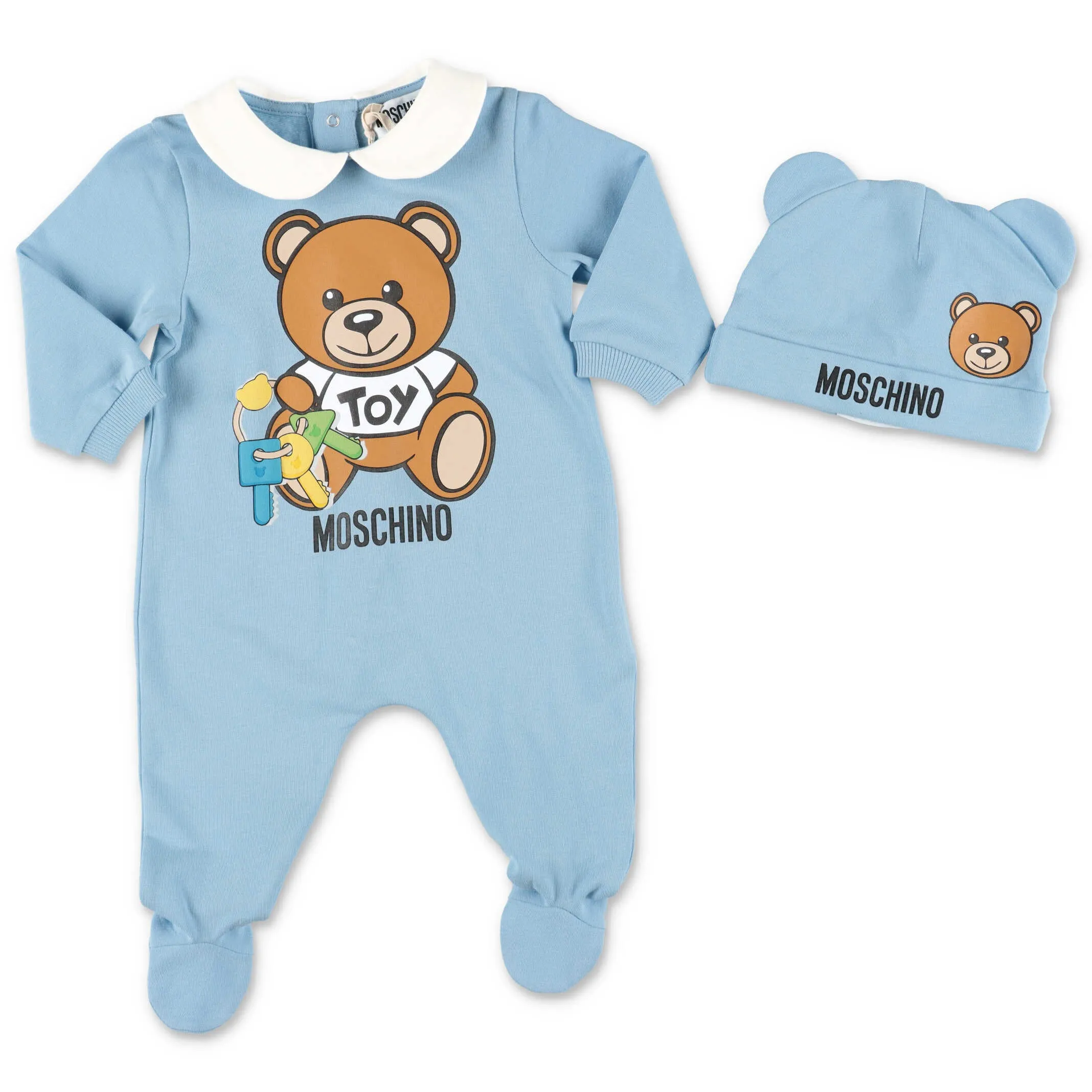 Moschino Kids Teddy Bear Printed Babygrow Set