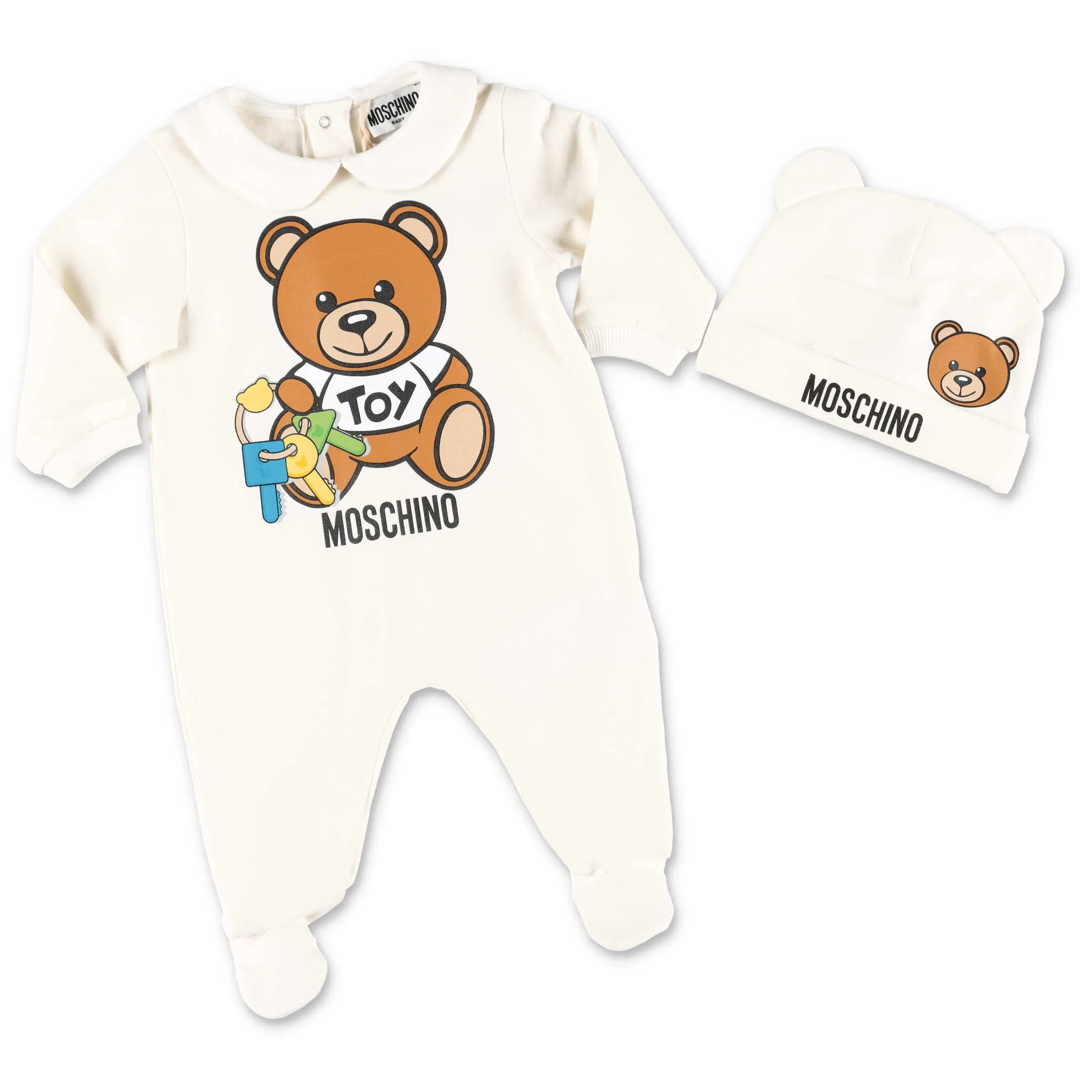 Moschino Kids Teddy Bear Printed Babygrow Set